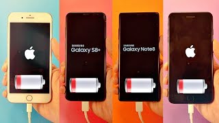 iPhone 8 Plus vs Note 8 vs S8 Plus vs 7 Plus - Battery Drain Test!