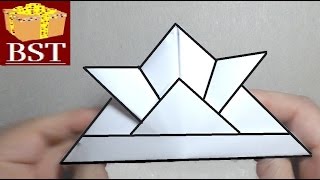 Как сделать оригами шлем самурая из бумаги А4?