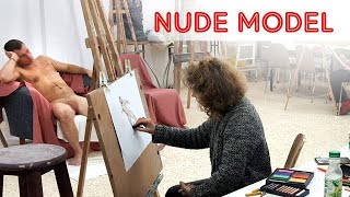 Nude Model Class at Art Studio Cherkov #7