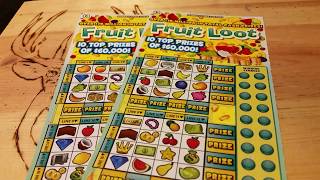 ((NEW)) FRUIT LOOT X2 SCRATCH OFFS~WINNER~PA LOTTERY INSTANT GAMES
