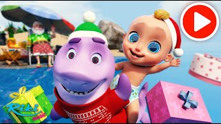 Беби Шарк Танец - Санта Шарк! Мультик для малышей - С новым годом!