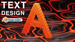 Blender - Abstract Text Design (Blender 2.8)