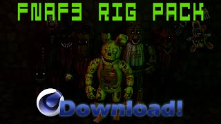 Cinema4D Five Nights at Freddy's 3 Rig Pack!