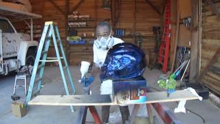 How to paint a custom helmet