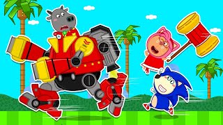 ? Wolf Family Live Now | Wolfoo Pretend Play Dress Up as Sonic Game's Costumes | Cartoon for kids