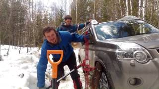 Nissan X-Trail на бездорожье. Грязь, снег и камни!