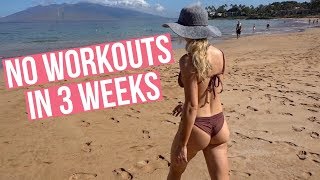 This Is What Happens When You Don't Work Out For 3 WEEKS!  ? ANNIVERSARY TRIP | Anna Victoria