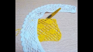Отличный узор для школьных воротничков. Очень простой узор крючком из японского журнала № 118.