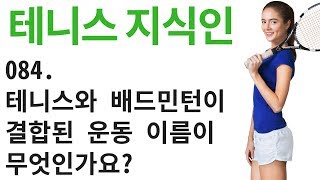 테니스와 배드민턴이 결합된 운동이 무엇인가요? 테니스 지식인 0084 [ 테니스 서브 아카데미 ] [Tennis Serve Academy ]
