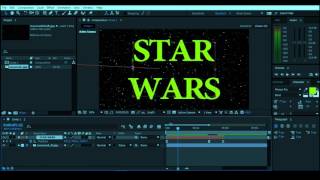 как сделать вступительные титры STAR WARS в Adobe After Effect