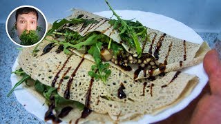 herzhafte Crepes mit einer Buchweizen-Pilzfüllung (vegan crepes) | Vegane Rezepte