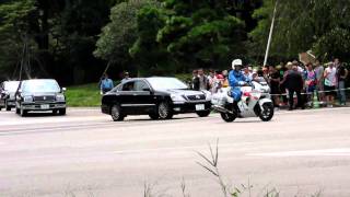 天皇皇后両陛下の御車列 Motorcade of The Emperor & The Empress Tokyo Japan