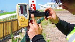 How to manual slope match with a laser level