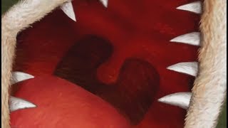 Female fox eats Kolobok (K)