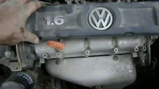 VW POLO  - Быстрая замена свечей зажигания.