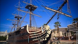 Испанский корабль Santisima Trinidad в порту Аликанте смотреть онлайн