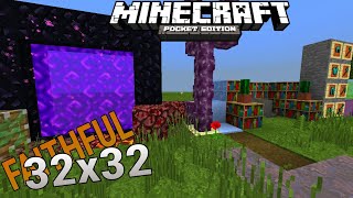 MINECRAFT PE 1.7.0.2 - Textura FAITHFUL 32X32 Atualizada