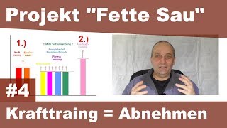 Projekt "Fette Sau" - Ausdauertraining oder Krafttraining zum Abnehmen und Fettverbrennung ?