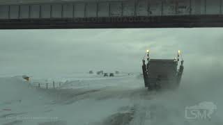 12-30-2019 Fargo, ND - Blizzard Clean up- I-29 Now Open- I-29 Ice coverd