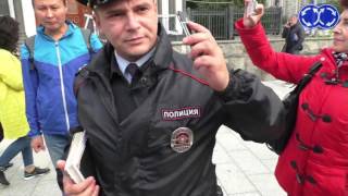 Беспредел путинских мразей ментов в России  (путин, россия москва )