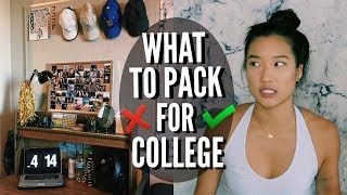 WHAT TO BRING TO COLLEGE (and what not to) | Packing for College!