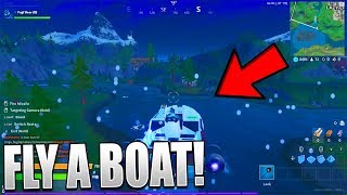 Here's How To Make Your BOAT FLY in Fortnite + What Happens When You JUMP OFF..