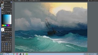 ArtRage 5  По мотивам Айвазовского  Speed painting