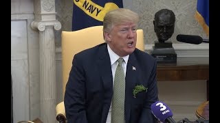 President Donald Trump just said something SHOCKING at meeting with Ireland Prime Minister Varadkar