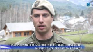 Incorporación como Soldado Voluntario-Ejército Argentino