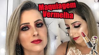 MAQUIAGEM PARA INICIANTE / MAQUIAGEM VERMELHA - Blog Aline Barreto