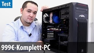 999 Euro: Komplett-PC mit Core i7-4790 & GTX 960 im Test | deutsch / german