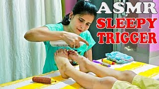 Sleepy Cosmic Leg Massage to my Son - The Cosmic Lady  - ASMR Barber