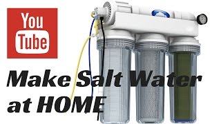 how to make saltwater at home for your aquarium