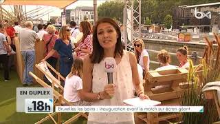Inauguration de Bruxelles-les-Bains 2018 sur fond de Brésil-Belgique