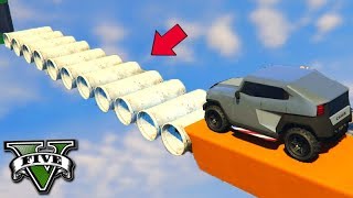 GTA V Online: PARKOUR EXTREMO em CANOS COM 4x4!!! INCRÍVEL