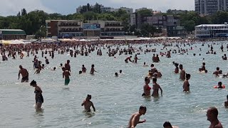 Анапа. Погода. 18.07.2018 ЦЕНТРАЛЬНЫЙ ПЛЯЖ возле реки Анапка
