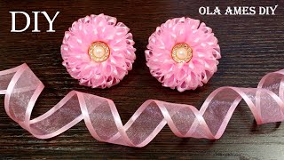 ? Вот такие Красивые Цветы получаются из Очень Простых Лепестков/ DIY Ribbon Flowers/ Ola ameS DIY