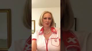 Anna’s fancy dress nurse outfit