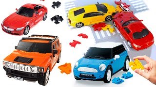 Машинки модели 3D пазлы