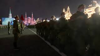 Ночная тренировка парада Победы