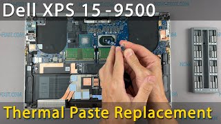 Dell XPS 9500 Disassembly, fan cleaning and thermal paste replacement