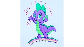 Уроки рисования. Как нарисовать Спайка с Дружба это чудо My little pony | Art School