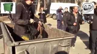 Мусорная люстрация в Днепропетровске. Украина - это Европа! Украина новости.