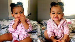 BABY CURLY HAIR ROUTINE + SPACE BUNS TUTORIAL
