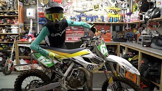 Ripping Husqvarna 85cc On The BackYard Pit Bike Track!!