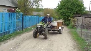 ЗУБР Q79E Перевозка песка, огромная помощь от рулевой тяги, и опорное колесо!