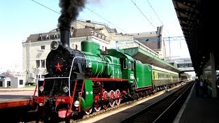 Steam locomotive ЭР787-46 с Юго-Западным экспрессом