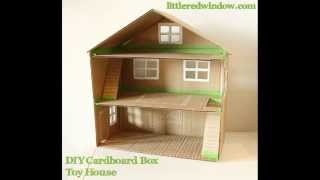 Как сделать ДОМ и МЕБЕЛЬ  из картона  How to make a HOUSE and FURNITURE from cardboard
