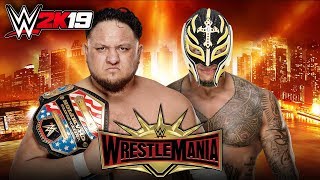 WWE 2K19 - WRESTLEMANIA 35: Samoa Joe vs Rey Mysterio