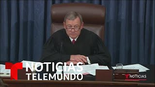 El presidente Trump es absuelto por el Senado en un voto histórico | Noticias Telemundo